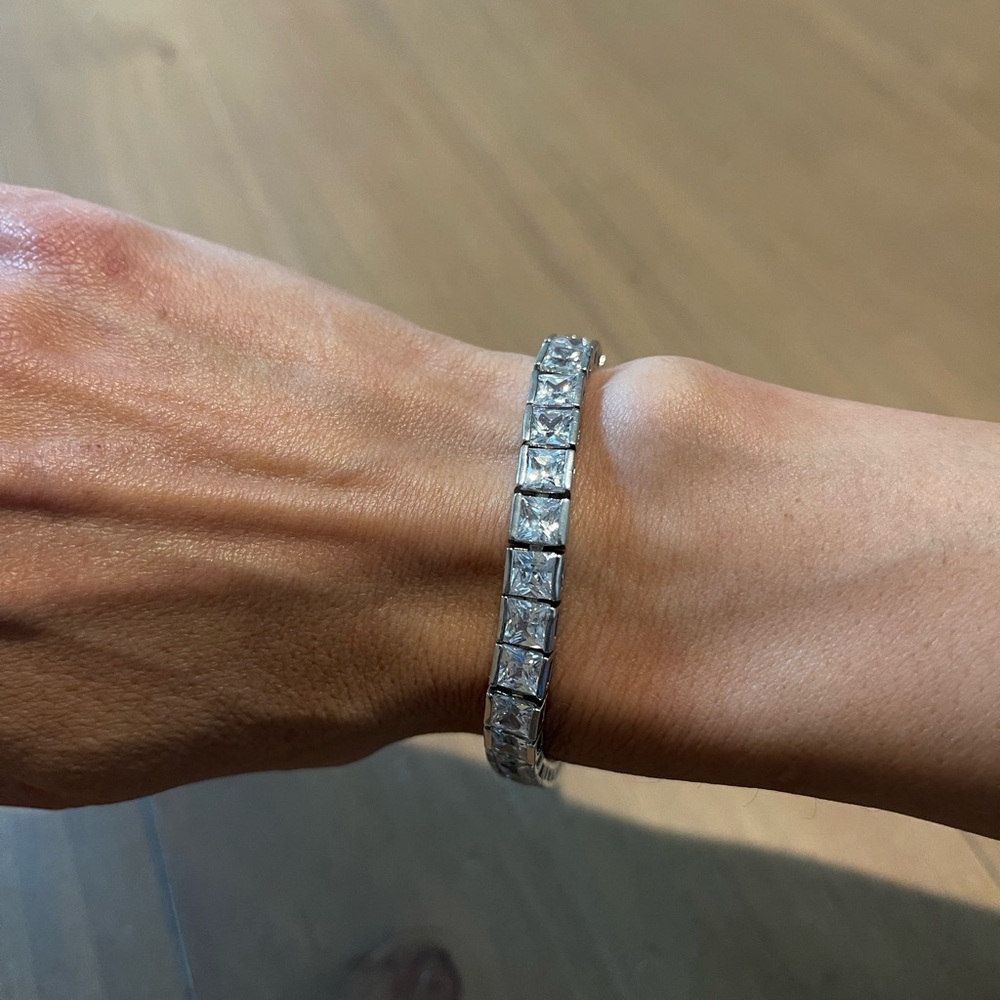 Sterling Silver CZ Tennis Bracelet